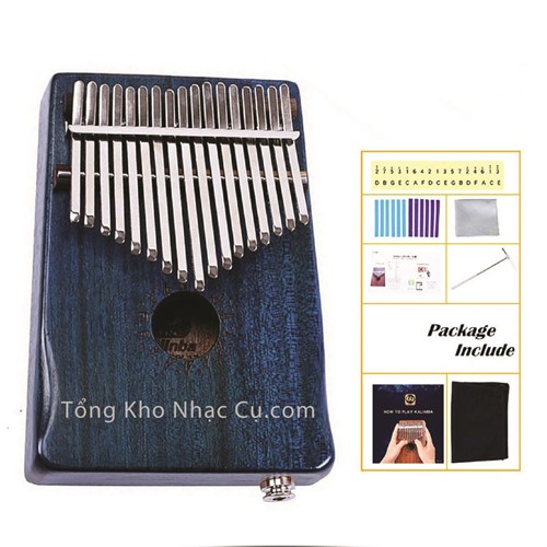 Đàn Kalimba Walter 17 Phím WK-17BLEQ (Có EQ - Gỗ Mahogany - Mbira Thumb Finger Piano 17 Keys)